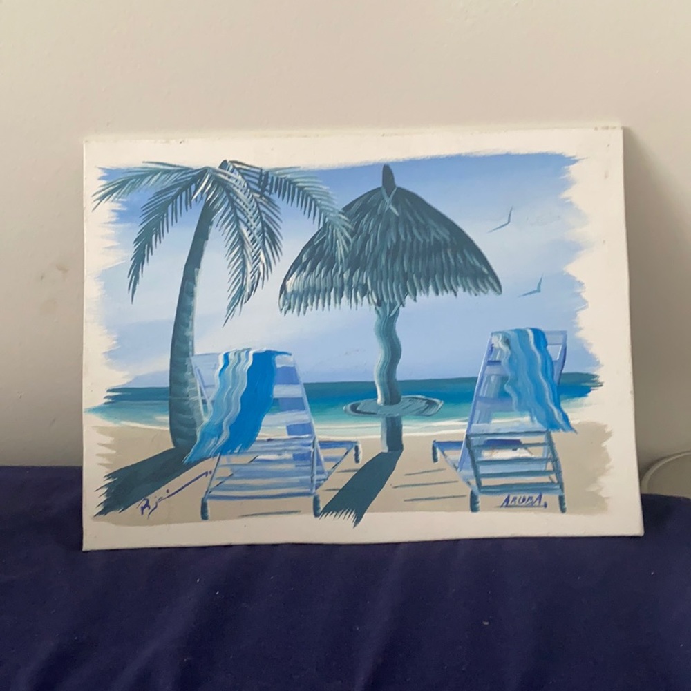 Hand made original Aruba painting